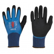 Warrior Protects Blue Double-Dipped Handling Grip Gloves